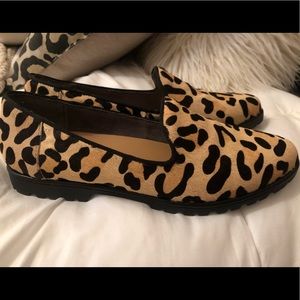 - ME TOO ALINA CALF HAIR JAGUAR FLAT